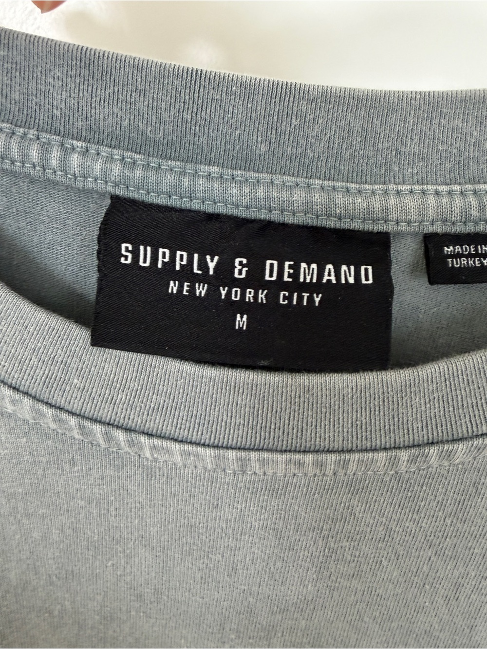 Men’s Supply & Demand Graphic Shirt Gray Vintage Wash - Picture 3 of 3